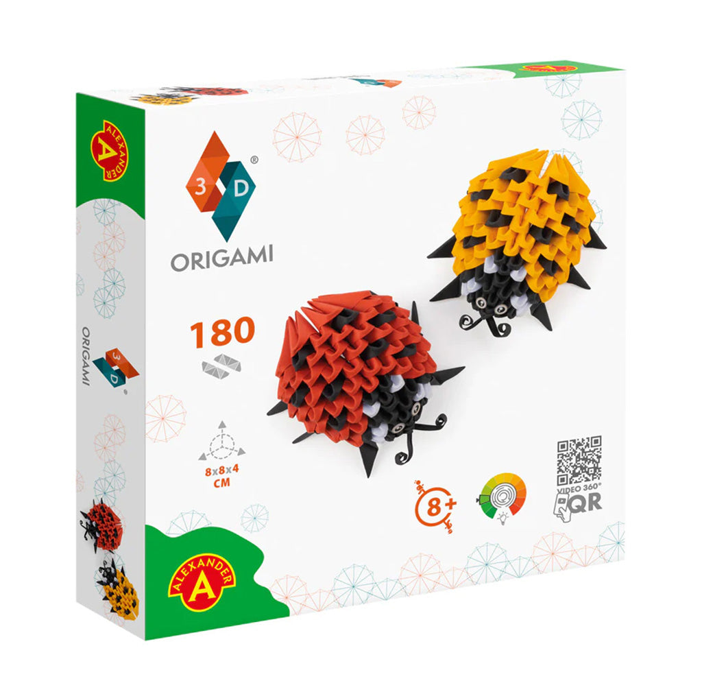 Origami 3D Ladybugs