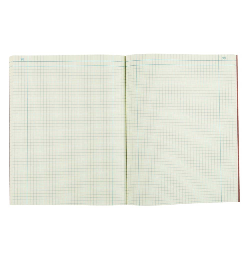 The white layout page is set up to format code, text, and images. Looks similar to the graph paper.