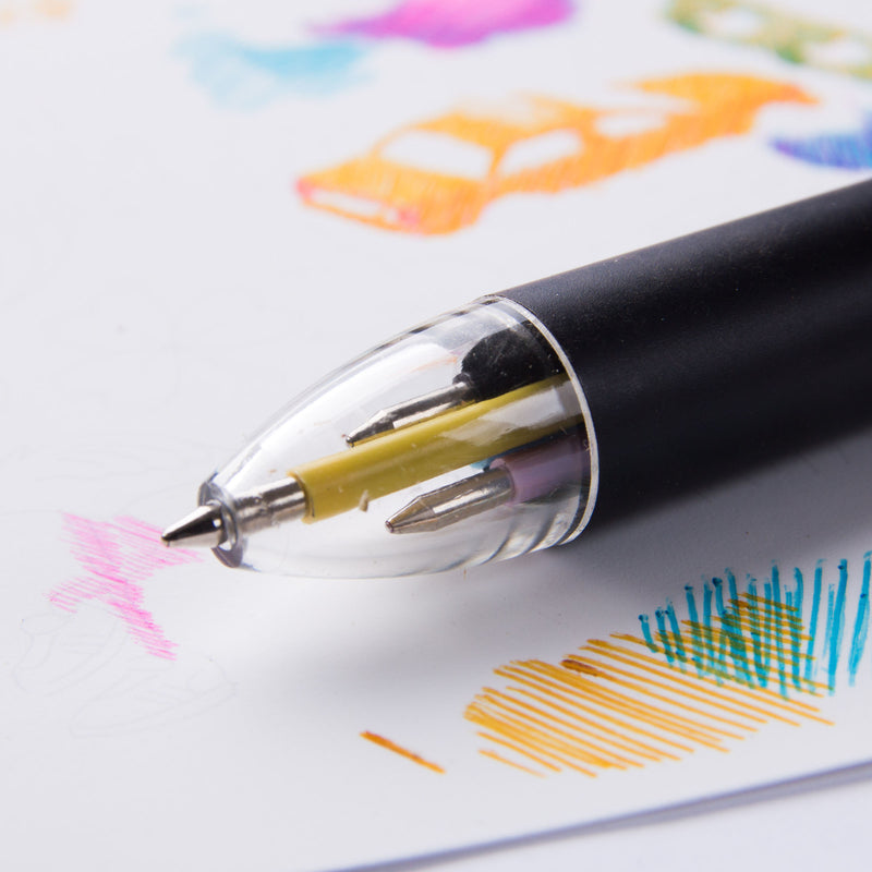 Close up of CMYK pen with yellow pen clicked on.