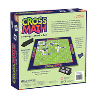 Box of Cross Math board game with colorful design and text.