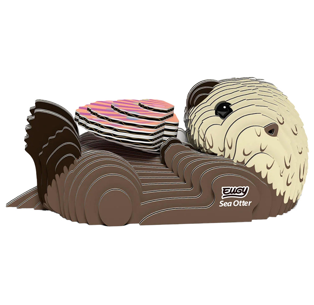 DIY Cardboard 3D Sea Otter Kit