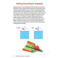 Instructional page on making great paper airplanes with text and diagrams.