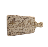 Math Equations Laser Engraved Wood Cutting Boards
