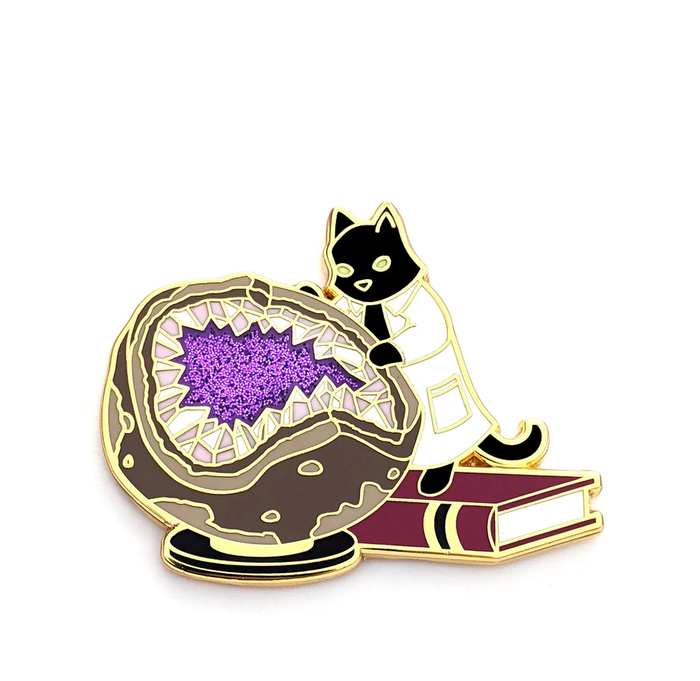 Geology Cat Pin