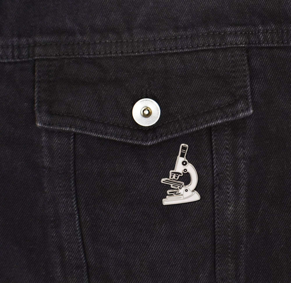 Microscope Enamel Pin – Exploratorium