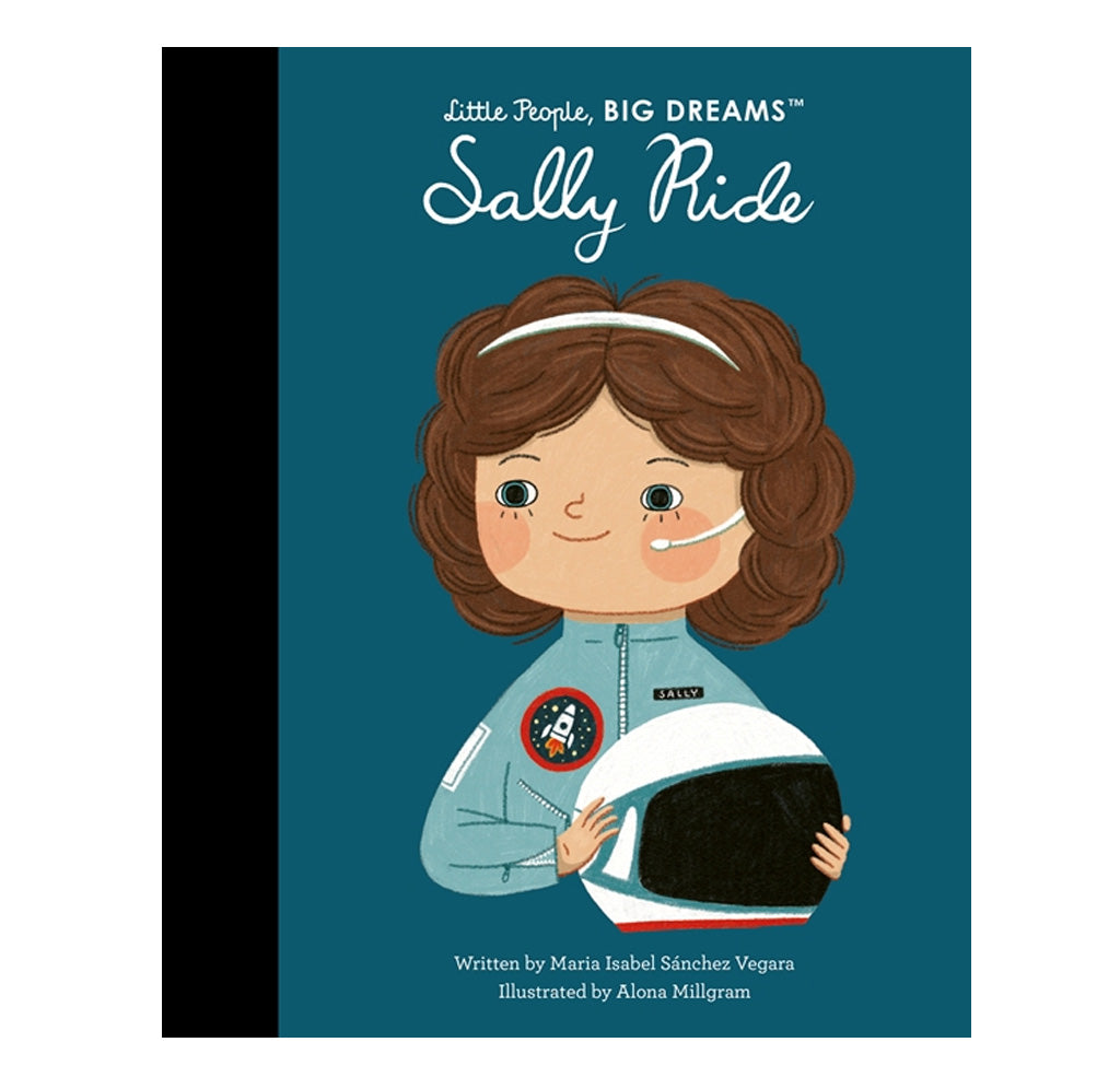 Book cover of 'Sally Ride' from 'Little People, BIG DREAMS' series on a white background