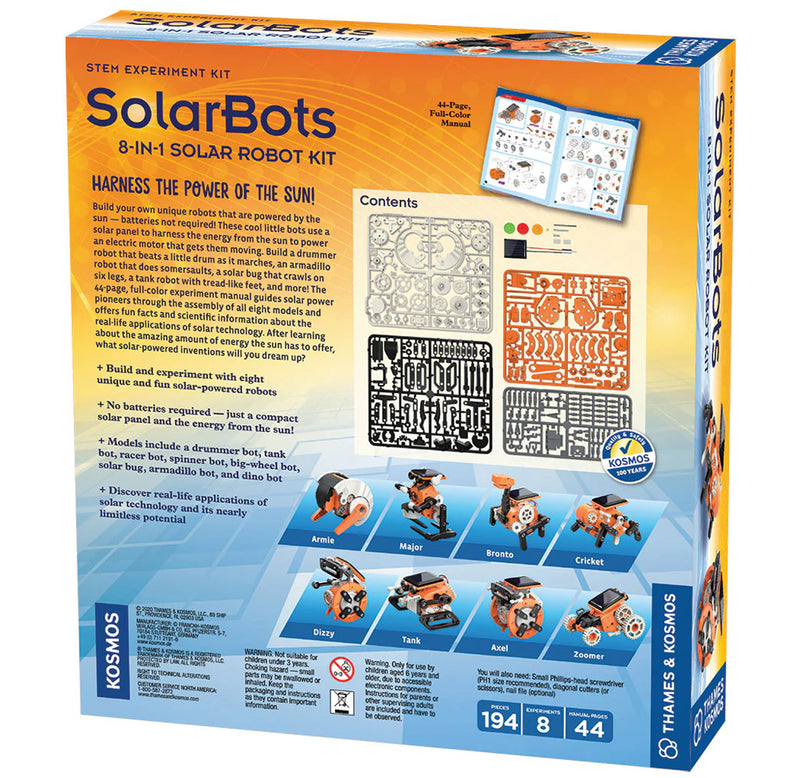 SolarBots: 8-in-1 Solar Robot Kit – Exploratorium
