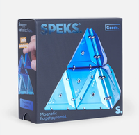 Outer box packaging for Speks Chrome Pyramid Geode in the blue Cosmos colorway.