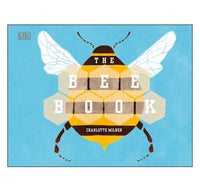 Book cover of 'The Bee Book' with a bee design on a blue background