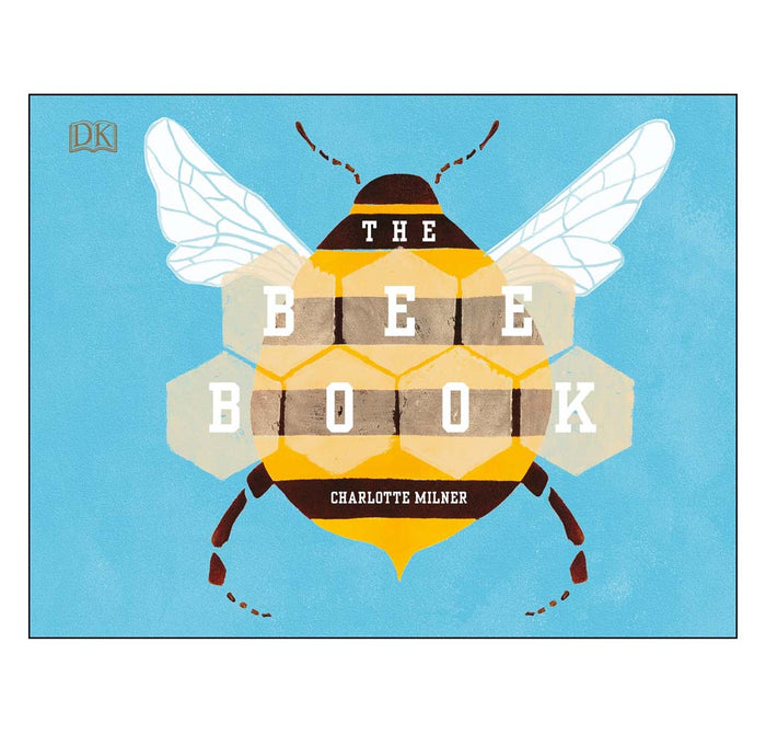 Book cover of 'The Bee Book' with a bee design on a blue background