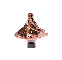 Copper-colored top on a white background