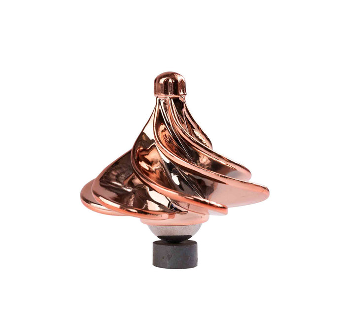 Copper-colored top on a white background