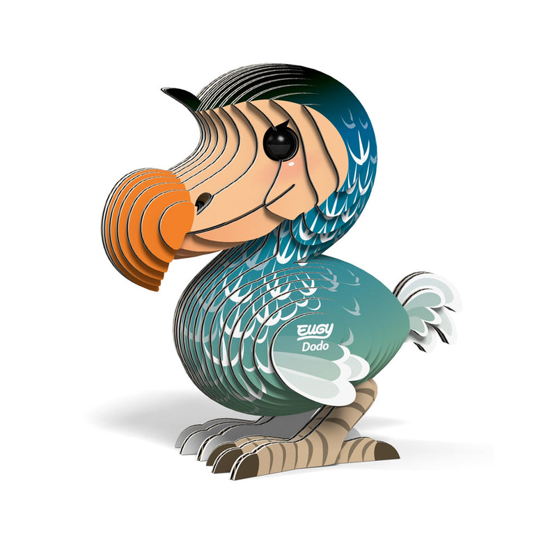 3D paper model of a dodo bird with a white background