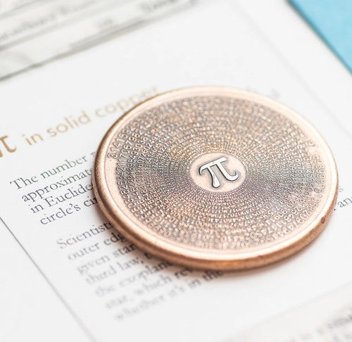 Pi Solid Copper Coin – Exploratorium