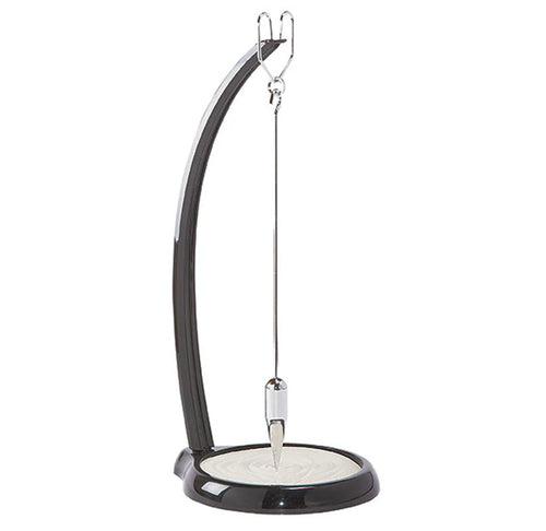 A 5" pendulum set up made from plastic  and metal.